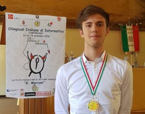 Federico Stazi: campione olimpiadi italiane di informatica, Campobasso 2018